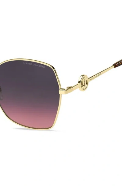 Marc Jacobs 57mm Gradient Square Sunglasses