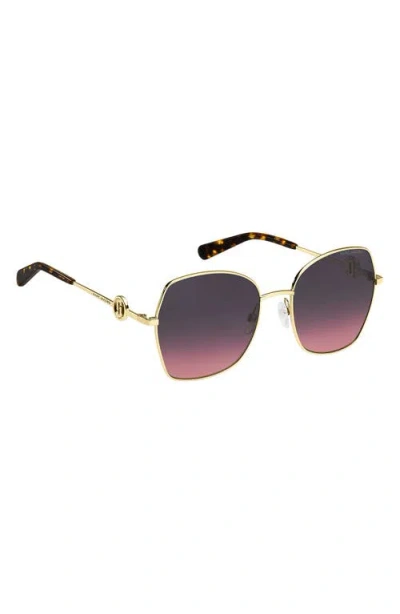 Marc Jacobs 57mm Gradient Square Sunglasses