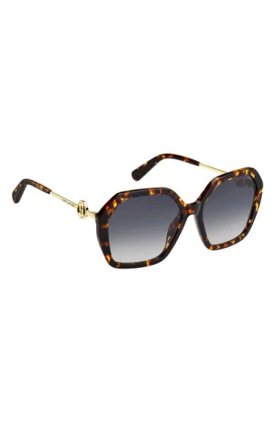 Marc Jacobs 57mm Gradient Square Sunglasses