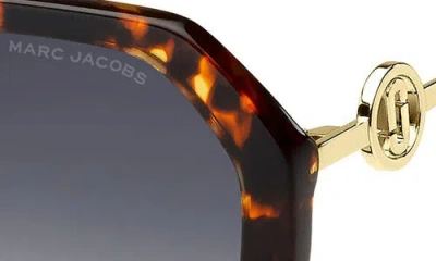 Marc Jacobs 57mm Gradient Square Sunglasses