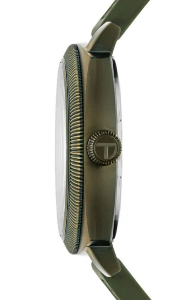 Ted Baker Caine Silicone Strap Multifunction Watch, 44mm