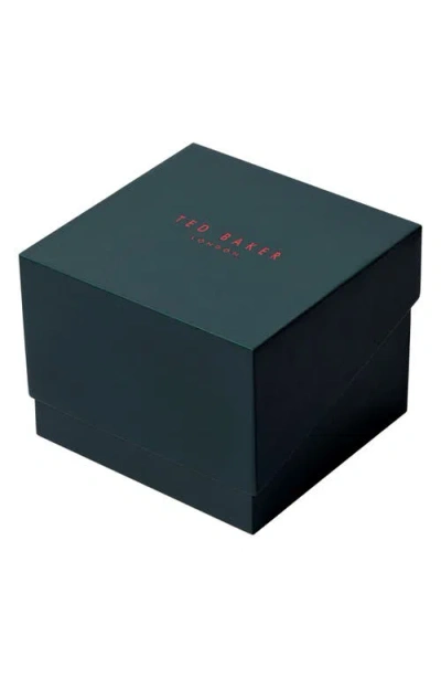 Ted Baker Caine Silicone Strap Multifunction Watch, 44mm