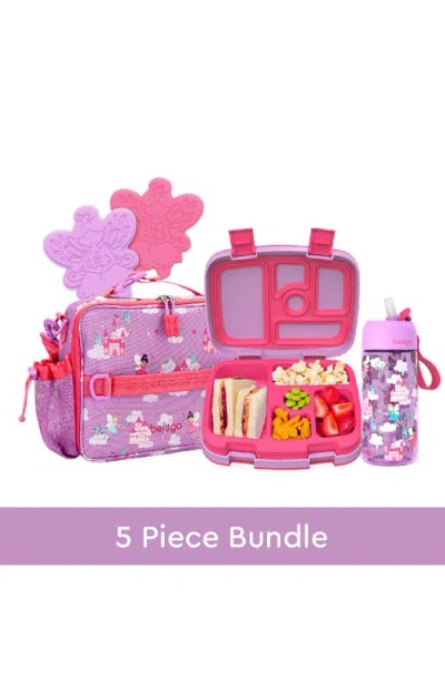 Bentgo Kids' Print Back To Lunch 5-piece Set