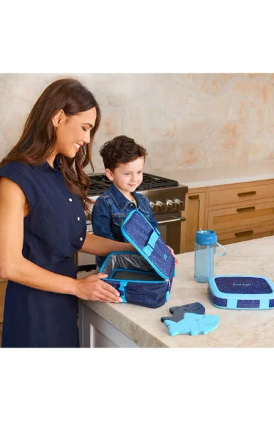 Bentgo Kids' Print Back To Lunch 5-piece Set In Blue