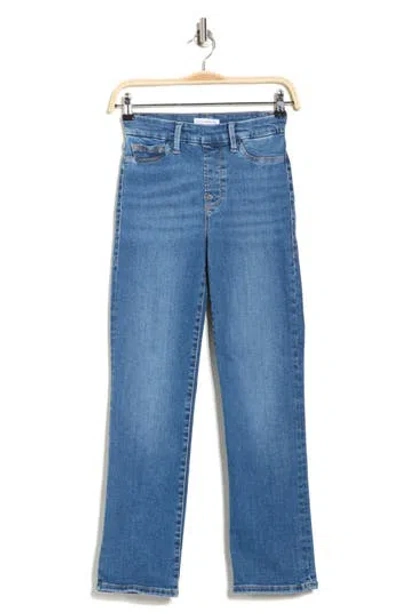 Good American Pull-on Straight Leg Jeans