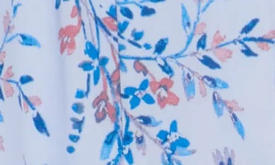 Nanette Lepore Floral Tiered Dress In Blue