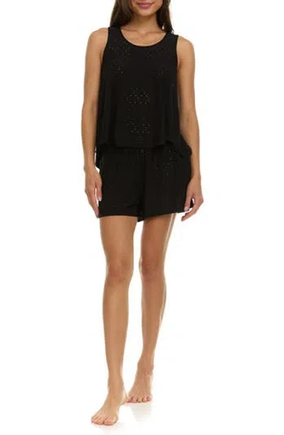 Flora By Flora Nikrooz Dulce Eyelet Short Pajamas