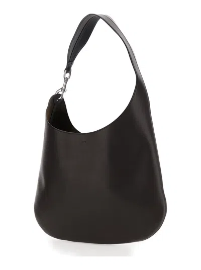 Phoebe Philo Women 'bean' Brown Shoulder Bag With One Chunky Top Handle In Leather Woman