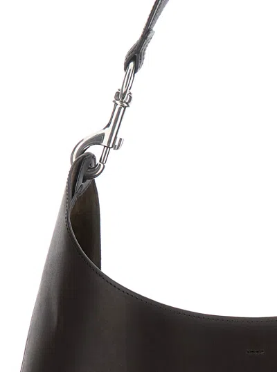 Phoebe Philo Women 'bean' Brown Shoulder Bag With One Chunky Top Handle In Leather Woman