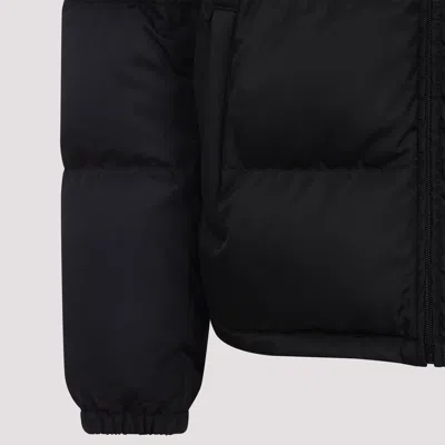 Prada Quilted Nylon Jacket Zip Pockets In Black