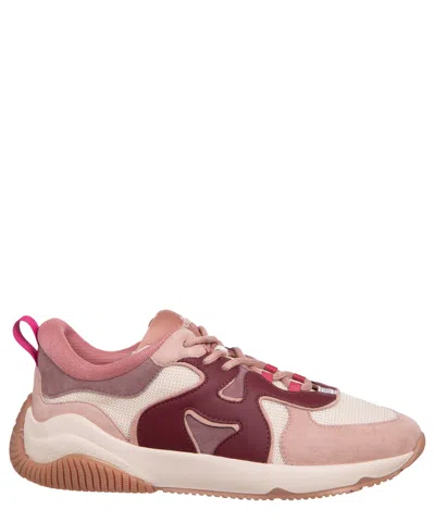 Hogan H597 Allacciato H Sneakers In Multicolor Leather