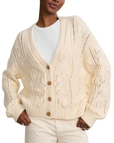 Jenni Kayne Audrey Cardigan Sweater In White