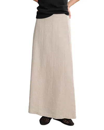 Jenni Kayne Kinney Linen Skirt In White