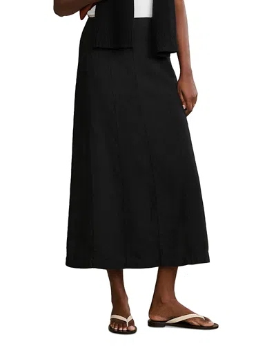 Jenni Kayne Kinney Linen Skirt In Black