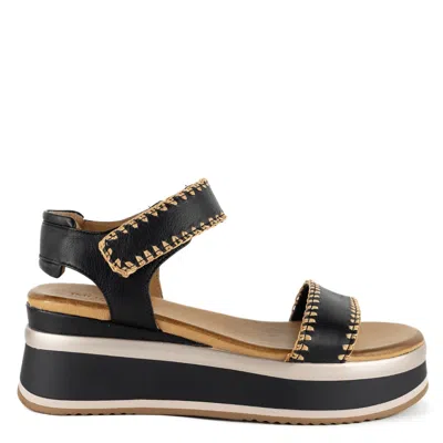 Keith Scarrott Shoes Women's Isolotto Black Platform Sandal