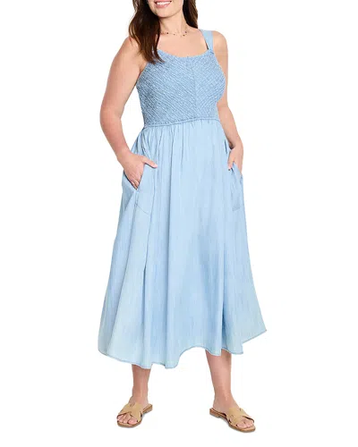 Nic+zoe Plus Denim Sarah Dress In Blue