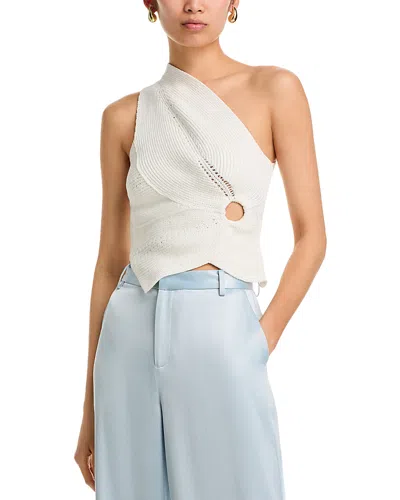 Cult Gaia Deneuve Knit Top In White