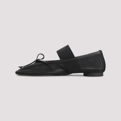 Mm6 Maison Margiela Anatomic Numeric Ballerinas In Black