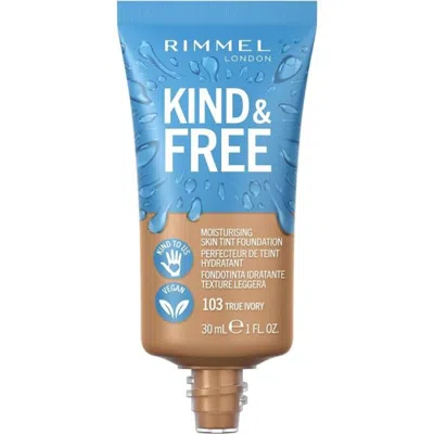 Rimmel London Ladies Kind & Free Foundation 1 oz No. 103 True Ivory Makeup 3616304530449