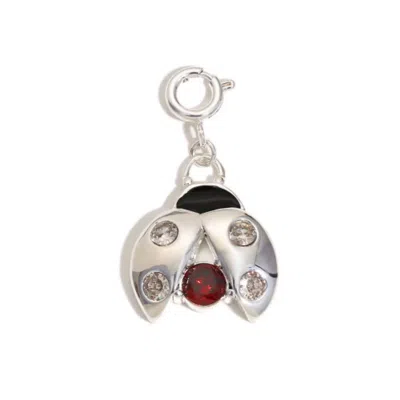 Recreation Jewels Silver / Red / Black The Ladybug Charm In Silver