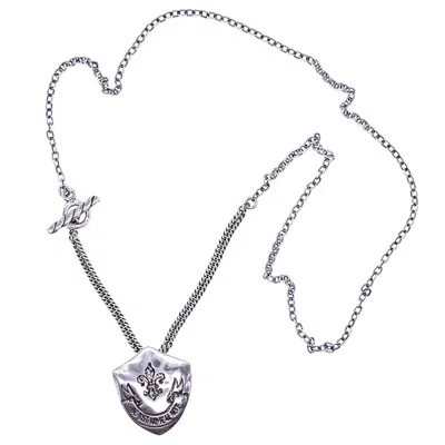 Gem Kingdom Men's Be Just And Fear Not - Sterling Silver Necklace