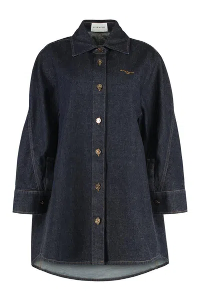 Givenchy Denim Shirt In Blue