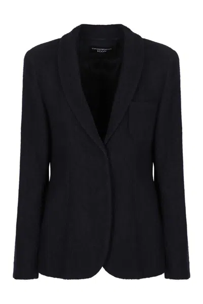 Emporio Armani Chevron Single-breasted Blazer