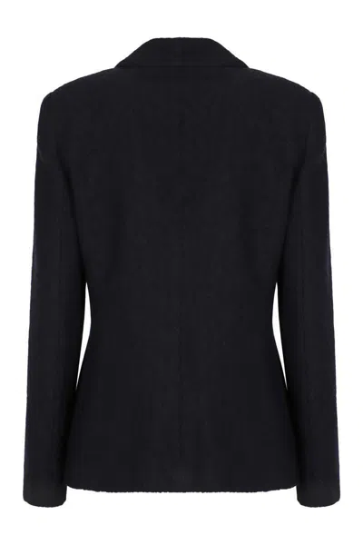 Emporio Armani Chevron Single-breasted Blazer