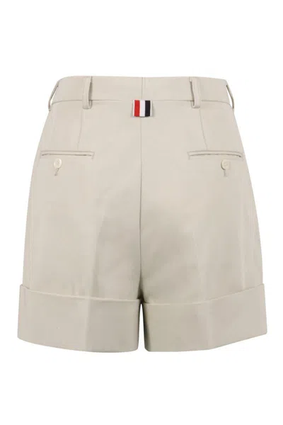 Thom Browne Cotton Shorts In Neutral