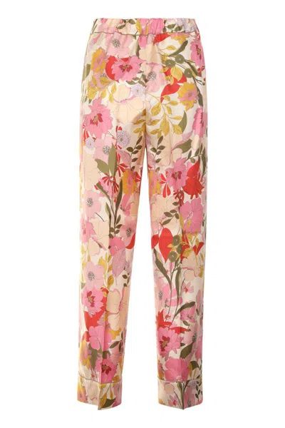 's Max Mara Leda Printed Silk Pajama Pants