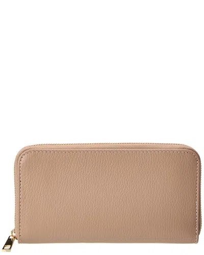 Italian Leather Wallet In Neutral