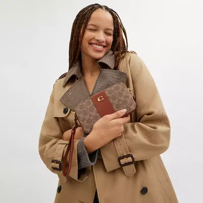 Coach Kira Crossbody Bag In Colorblock Signature Canvas