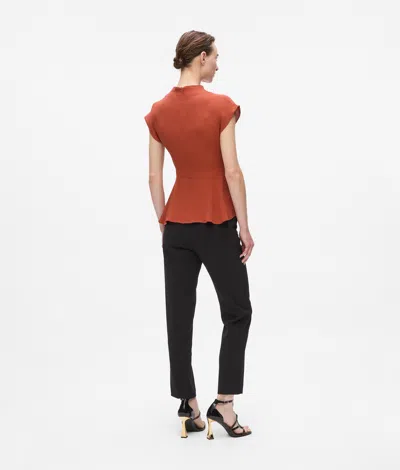 Karl Lagerfeld Short-sleeved Knotted Blouse