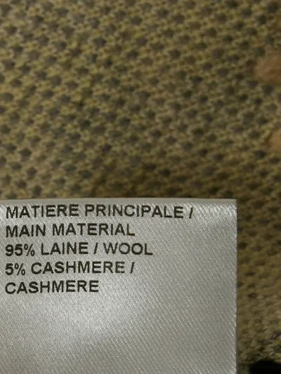 Pre-owned Chloé Plaid-check Fringed Poncho