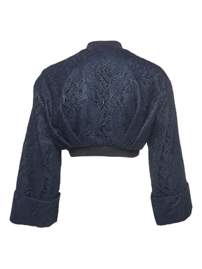 Pre-owned Dior Floral-lace Cropped Jacket