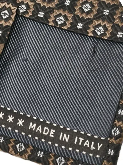 Pre-owned Ermenegildo Zegna Vintage Patterned Silk Tie