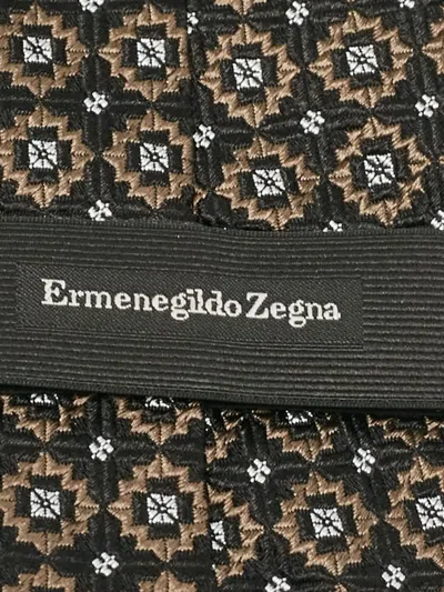 Pre-owned Ermenegildo Zegna Vintage Patterned Silk Tie