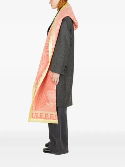 Meryll Rogge Blanket Draped Classic Coat In Pink