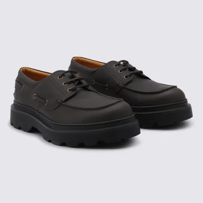 Tod's Leather Loafers Designed For Nautical Wear In Black