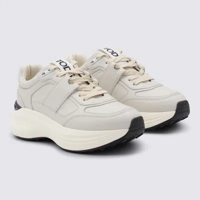 Tod's Leather And Technical Fabric Sneakers