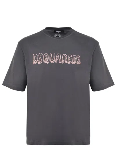 Dsquared2 Dsquared Dark Grey Cotton T-shirt