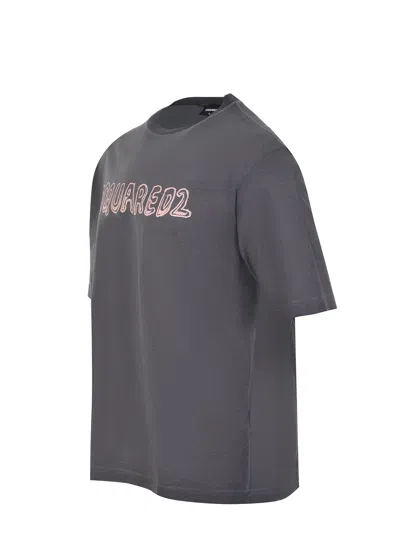 Dsquared2 Dsquared Dark Grey Cotton T-shirt