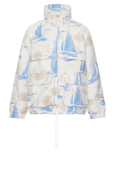 Beams Jackets Light Blue In White