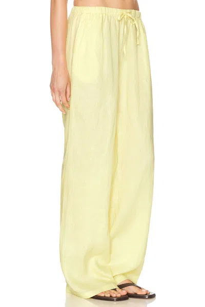 Aexae X Revolve Drawstring Pant In Yellow