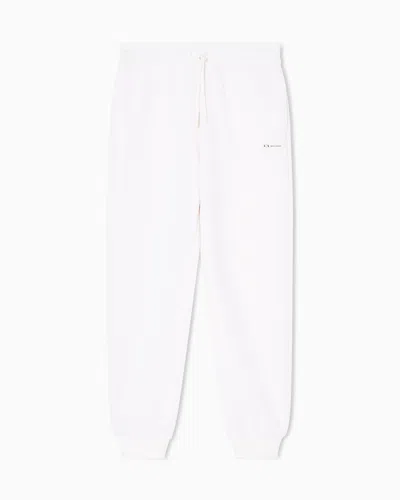 Armani Exchange Drawstring Sweatpants In White