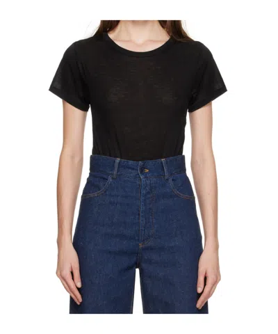 Baserange Crew Neck Bodysuit In Black