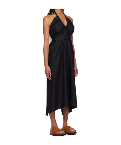 Baserange Ssense Exclusive Black Node Maxi Dress In Black