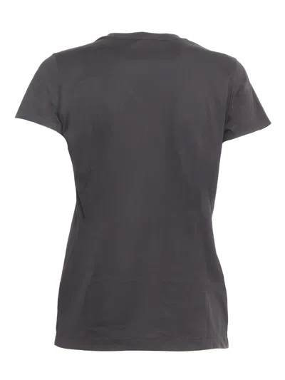 Mazzarelli Round Neck Short Sleeve T-shirt In Black