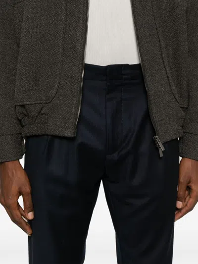 Dondup Elastic Waist Casual Pants In Black