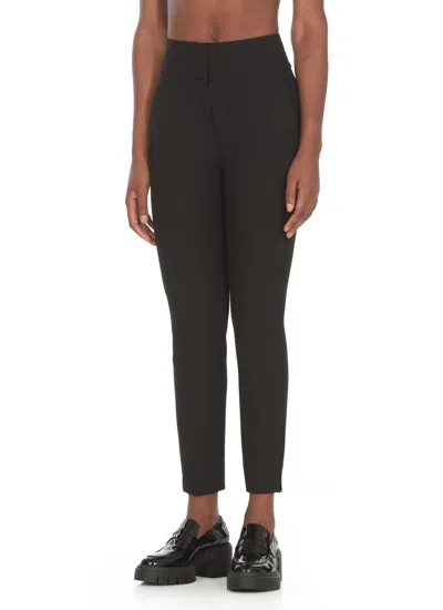 Peserico High-rise Slim-fit Trousers In Brown